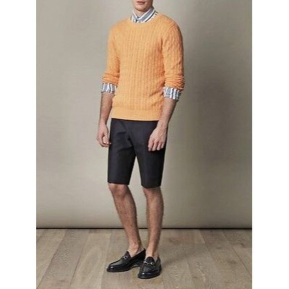 GANT Rugger SWEATER Landing CABLE KNIT Pullover COTTON Light Orange XL $175 - Picture 1 of 1